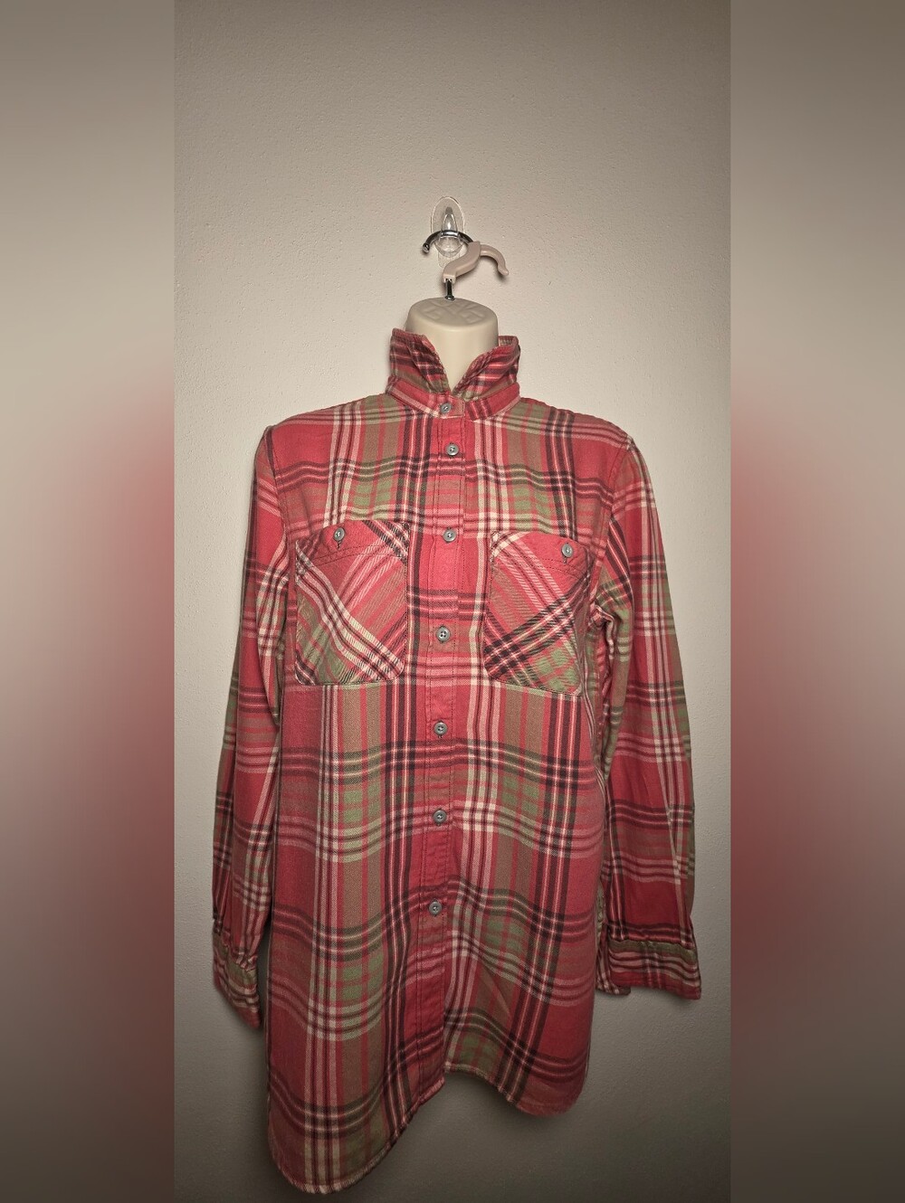 Denim & Supply Ralph Lauren Coral Plaid Button-Down Shirt